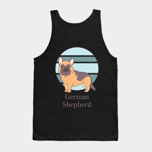 Cute Dogs illustrations - German Shepherd Tank Top